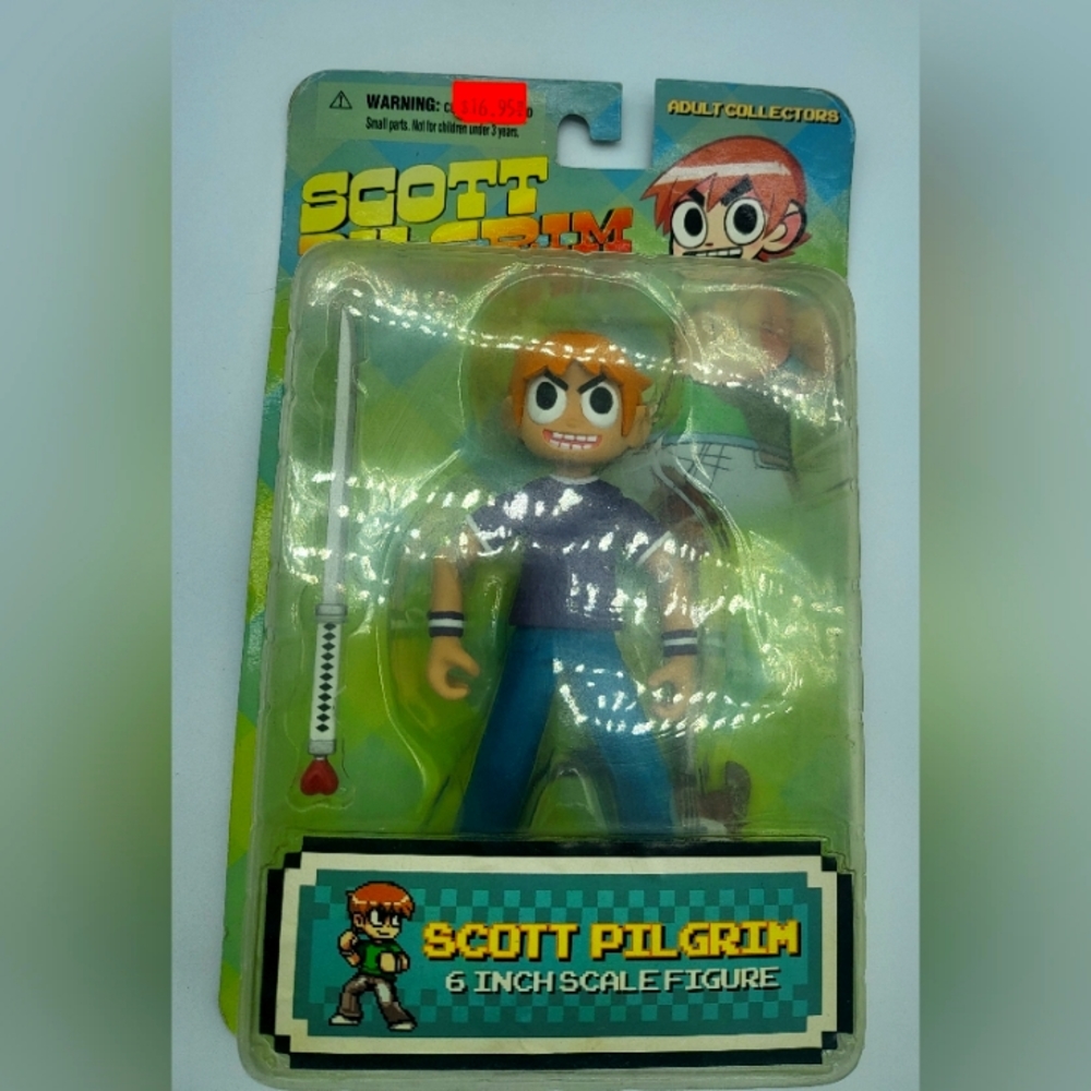 2011 MEZCO Scott Pilgrim vs. The World Purple Shirt 6" Vinyl Action Figure NEW